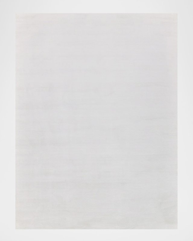 Velutto Hand-Loomed White Rug, 9' x 12'